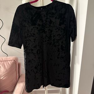 Ruby & Jenna crushed velvet t shirt dress